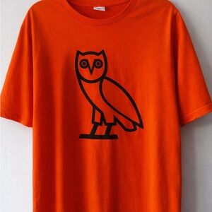 Orange Owl Graphic Tee OCTOBERS VERY OWN